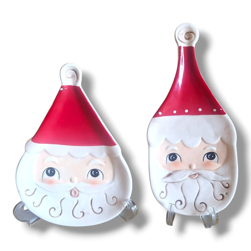 Johanna Parker Trasnspac Santa Spoon Rest Set (2 Pieces)